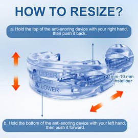 Anti Snoring Splint for Night Tooth Splint Grinding, Snoring Stopper Anti Snoring, Multi-Purpose Sleep Guard Snoring Splint for Men and Women (Blue)