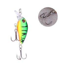 Outanaya Floating Hard Lures for Fishing Fatty Plastic Lure Realistic Fish Shape High Metal Hook