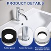 sourcing map 2Pcs Faucet Base Rings, 1.61"x0.83"(OD x ID) Stainless