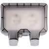 Grafner Outdoor Socket IP66, Waterproof, Dustproof, 2-Way, with Hinged Lid