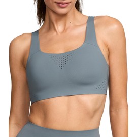 Victoria's Secret Women's VSX Featherweight Max Sports Bra, High Impact Wireless, Dark Steel, 32B