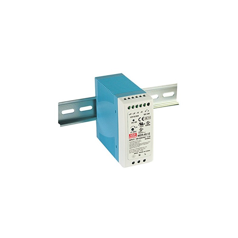 MW Mean Well MDR-40-12 12V 3.33A 40W Single Output Industrial