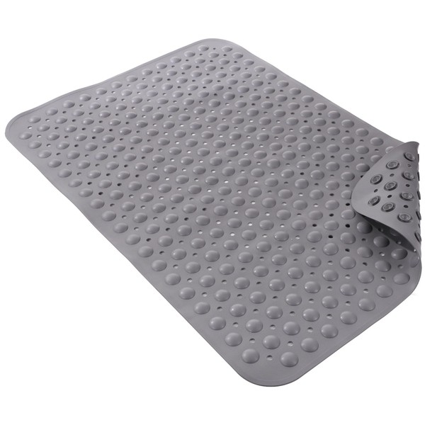 Non-Slip Large Shower Mat, 35.4 x 23.6 in TPE Shower