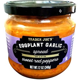 Trader Joe’s Eggplant Garlic Spread with Sweet Red Peppers