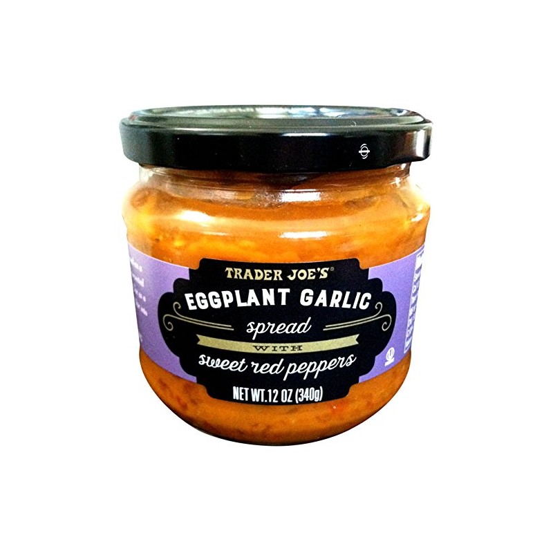 Trader Joe’s Eggplant Garlic Spread with Sweet Red Peppers