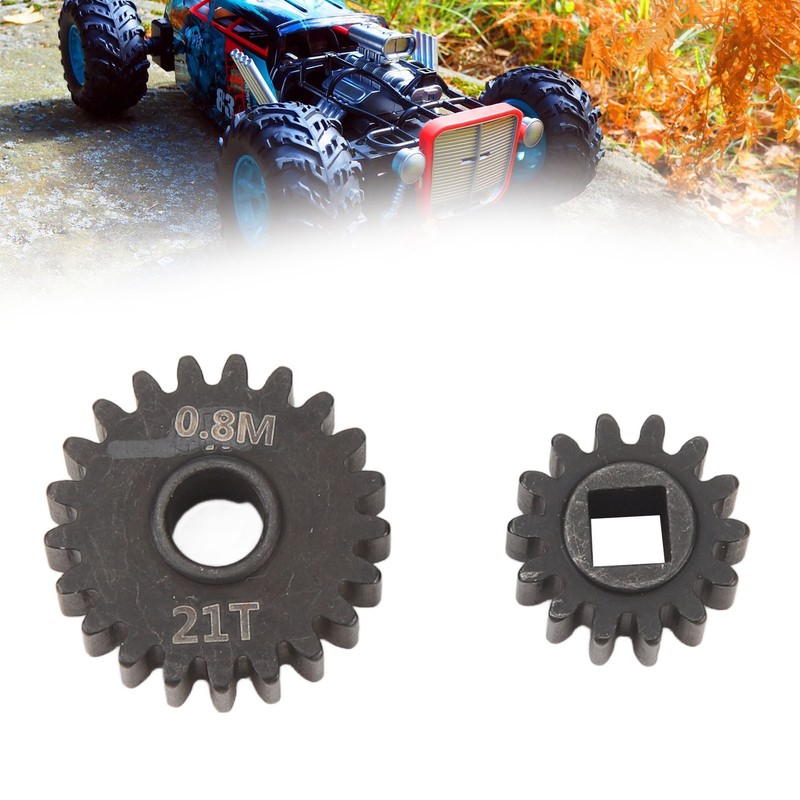 RC Car Reduction Gear Black Steel Smooth Running 0.8M 14T