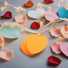 Evergreen Goods 4 Pack Neon Orange Heart Shaped Sticky Notes