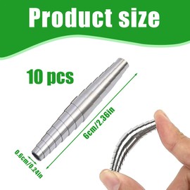 KEMUZ 10 Stück Ersatzfeder für Gartenschere – Hochwertige Edelstahl-Federn für Gartenwerkzeuge, Universell Kompatibel mit Astscheren, Rebscheren & Heckenscheren, Langlebig & Rostfrei