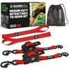 Rhino USA 1" x 10' Retractable Ratchet Straps (select 2