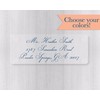 60ct - RSVP Formal Return Address Labels on Clear Transparent
