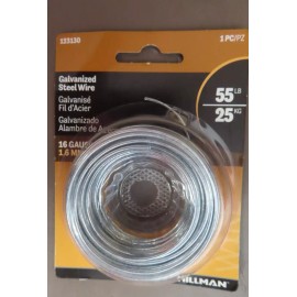 Hillman Galvanized Steel Wire 16 Gauge  25 ft. spool. #123130  NEW