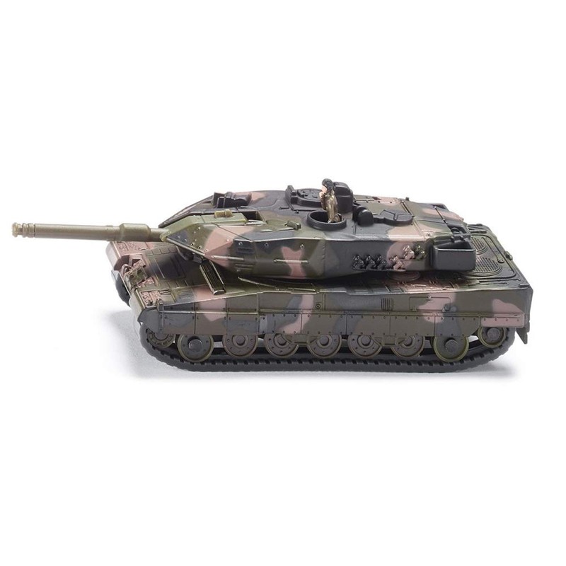 siku 1872, Tieflader mit Panzer, Metall/Kunststoff, 1:87, Abnehmbarer Auflieger, Aufkleberset