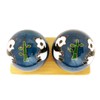 Top Chi Panda Baoding Balls with Bamboo Stand (Large 2