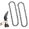 Pack of 2 Chainsaw Chains, 6 Inch Mini Chainsaw Replacement