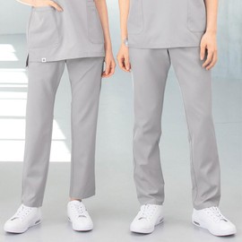 Nano Universe NU2853 Scrub Pants, Anti-Static Stretch, White Coat, Medical Women's, Black, S