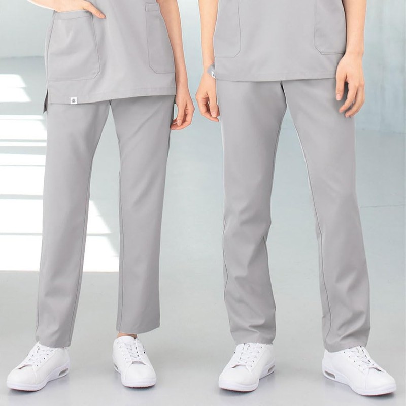 Nano Universe NU2853 Scrub Pants, Anti-Static Stretch, White Coat, Medical