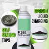 Leak Saver R290 Refrigerant - 8oz Upright Charging Self Sealing
