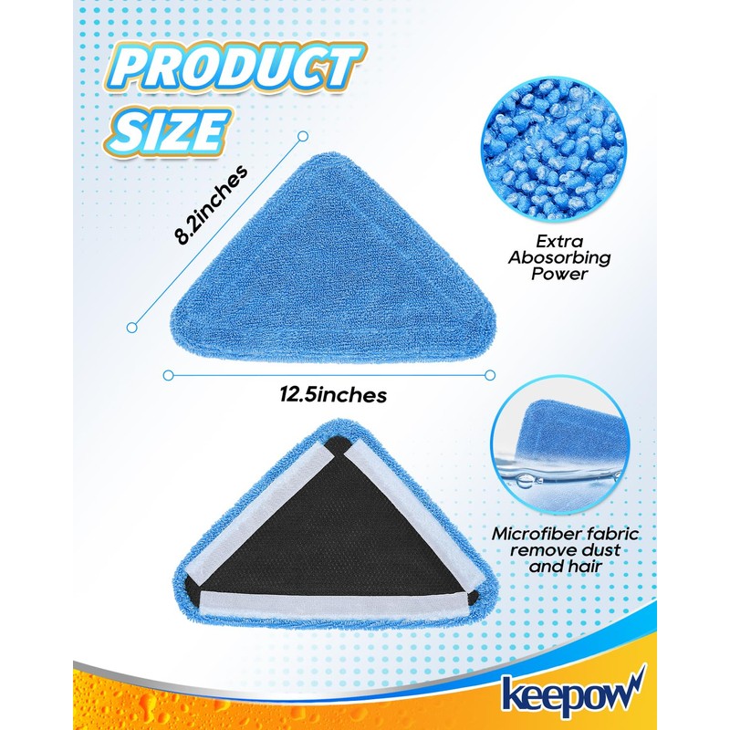 KEEPOW Steamer Mop Pad Compatible with Wagner 905e, 915e and