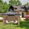 Tngan Gazebo Universal Replacement Privacy Curtain, 10'X12' Waterproof Outdoor Sidewall