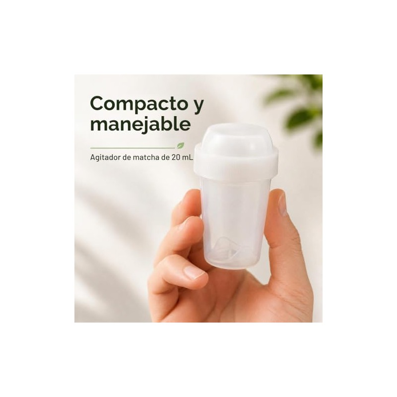 1 mini coctelera Matcha de 20 ml para Matcha, Hojicha