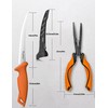 pullther fishing 2PC Fishing Tool Kit - 7" Fillet Knife,9"