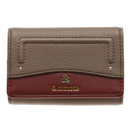 Onlyou & Chouette Samantha Thavasa Bi-Color Key Case, Zipper, Key Wallet, Key Ring, Simple, Synthetic Leather, Women's, Adults, Girls, Stylish, Gift, Samantha, Braun
