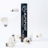 ALPSPORT 808 12 Pack White Goose Feather Badminton Shuttlecocks Birdies,