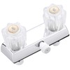 PuritySage RV Shower Faucet,4” Dual Knob Diverter Valve for Indoor/Outdoor
