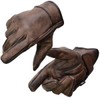 Milwaukee Leather MG7512 Men's Brown Leather Gel Padded Palm Short