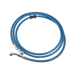 ACROPIX 74.8" Length 10mm ID Motorcycle Hydraulic Brake Line Oil Hose Pipe Stainless Steel Braided Cable for ATV Motocross Sport Bikes Street Bikes Blue Car Parts