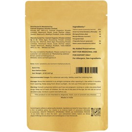 CARMEL ORGANICS Henna Leaves Powder (8 Ounce or 227 Grams) for Hair Color | Made by Natural and Pure Henna Leaves | No Added Preservatives or Color | Lawsonia inermis