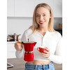 AGOGO Milano Moka Pot Stovetop Espresso Maker with 100 Paper