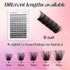 FADLASH Lash Clusters DIY Eyelash Clusters Natural Waterproof 0.07 D