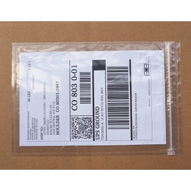 Premium 6.7'' x 10'' Resealable Adhesive Shipping Label/documents Pouches (50 Pack)