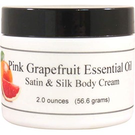 Eclectic Lady Pink Grapefruit Satin and Silk Cream, Body Cream, Body Lotion - Shea Butter, Aloe, Silk Amino Acids, Vitamin E, Phthalate-Free, Handcrafted in USA - Perfect For Women