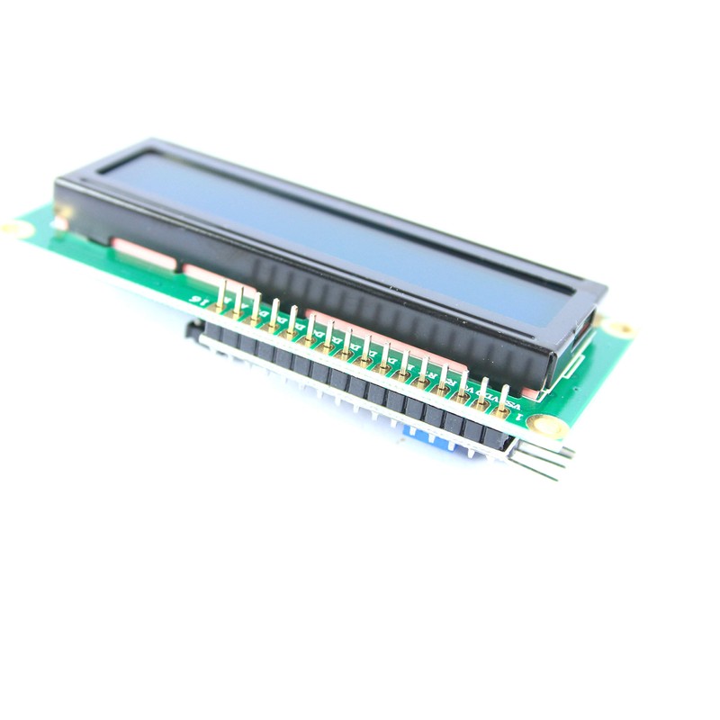 16x2 Blue LCD with I2C Interface Module 1602 HD44780 Display