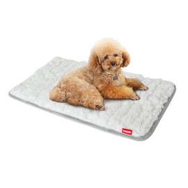 Dog Bed Crate Mat(21" X 14"), Soft Plush Dog Bed Pad Machine Washable Crate Pad, Dog Sleeping Mat with Anti Slip Bottom