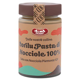 100% Pure Piedmont Hazelnut Spread IGP – Made from 100% Certified Piedmont IGP Hazelnuts – One Ingredient, No Added Sugars, Fats, or Oils – Smooth & Natural Hazelnut Paste - Italian Gourmet Hazelnut Cream - 6.3oz (180g)