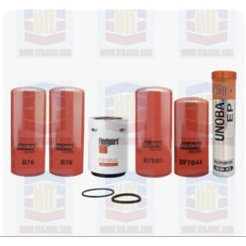 Baldwin Fleetguard Volvo VOLVO OIL CHANGE KIT B76, FS19532, B7685, BF7644, 21937298, FREE GREASE