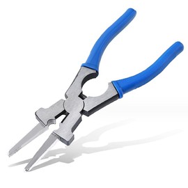 8" MIG Welding Pliers, High Carbon Steel Multi-Functional Welding Pliers, Anti-Rust Mig Welder Plier Clip Tool, Professional Welding Soldering Tool for Wire Cutting, Spatter Scraping