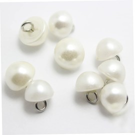 600 Pieces Small Mother of Pearl Buttons Shirt Wedding Decoration Women Suit Decorative Buttons Mushroom Buttons Jewellery Making Mushroom Decor Mother of Pearl Button Doll DIY White Coat Clothing Set