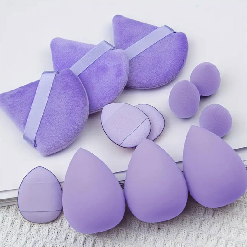 BelleVive 12 Pieces Makeup Sponge Blender Sponges for Liquids, Creams