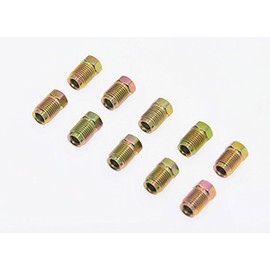 Metric Brake Line Invert Flare Fittings for 3/16" Tube. 10 x 1 mm (Pack of 10)