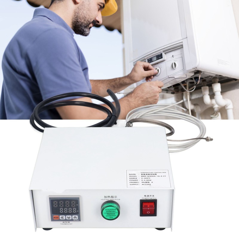 Temperature Controller PID Thermostat Temp Control Box Digital Display M6