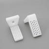ECSiNG 2 Sets Floor Toilet Fixing Kit L Shape Toilet
