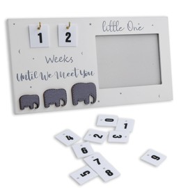 hongmo Light Grey Baby Sonogram Picture Frame Baby Scan Photo Frame Baby Scan Photo Frame Wooden Ultrasonic Picture Frame Pregnancy Mum to Be Announcement Gifts