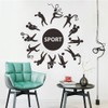 ANFRJJI Vibrant Sports Wall Decal - Football, Basketball, Baseball, and