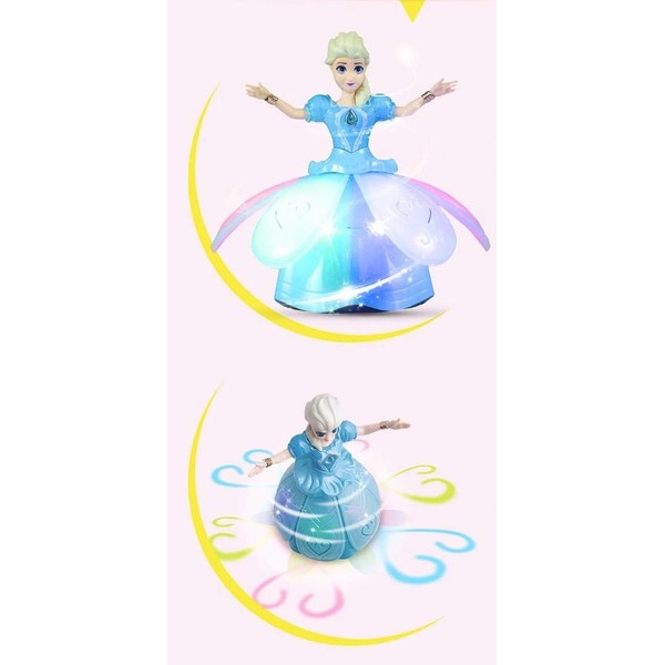 JOYSAE Battery-Operated Princess Doll for Girls: Snow Dance, Flashing & Singing Toy (Ages 3+)