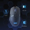 QYD Gaming Maus 7200 DPI Einstellbarer USB RGB Led Gaming