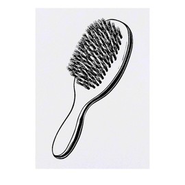 ' Paddle Brush' Temporary Tattoo - Water Resistant, Skin-Safe, Non-Toxic Transfer (TO00081637)